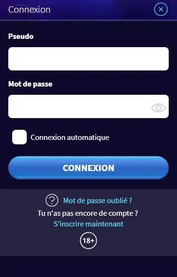 Connexion au GAMETWIST CASINO
